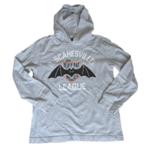 𝅺GYMBOREE Size 12 Years Boy’s Long Sleeved Hooded Halloween Shirt, EUC